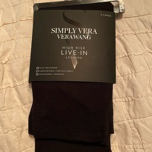Black High Rise Live-In Leggings by Simply Vera line